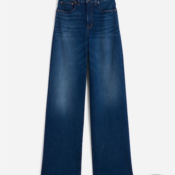 Madewell Petite Perfect Vintage Wide-Leg Jeans, Pipestone wash, 27P, NWT - Picture 3 of 11